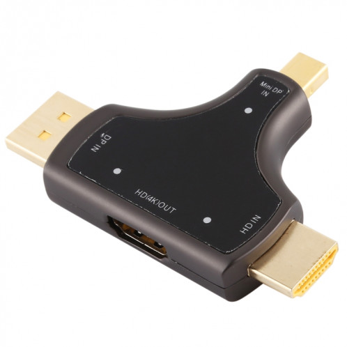 Adaptateur D62A DisplayPort + Mini DP + HDMI Mâle vers HDMI Femelle 3 en 1 SH084182-011