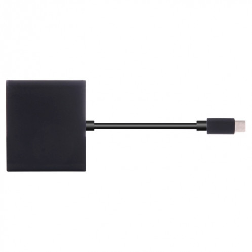 USB-C / Type-C 3.1 Mâle à USB 3.1 Type-C Femelle et HDMI Femelle et USB 3.0 Femelle Adaptateur, Pour Macbook 12 / Chromebook Pixel 2015 (Noir) SH849B774-05