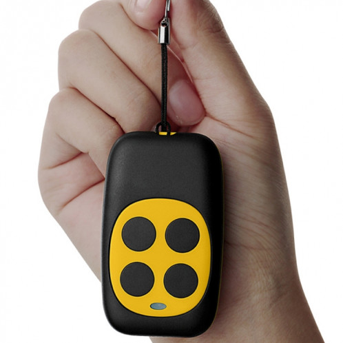Copie à quatre touches colorées porte de porte de garage télécommande sans fil 433MHZ duplicateur de clonage de clé de copie (jaune) SH864Y1019-05