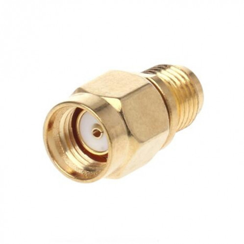 Adaptateur RP-SMA mâle vers SMA femelle plaqué or droit SH0886967-04