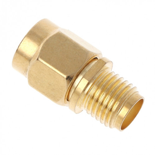 Adaptateur RP-SMA mâle vers SMA femelle plaqué or droit SH0886967-04