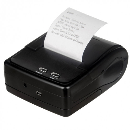 QS-5802 imprimante matricielle 8 broches Bluetooth Receipt portable 58 mm (noir) SH889B1625-06