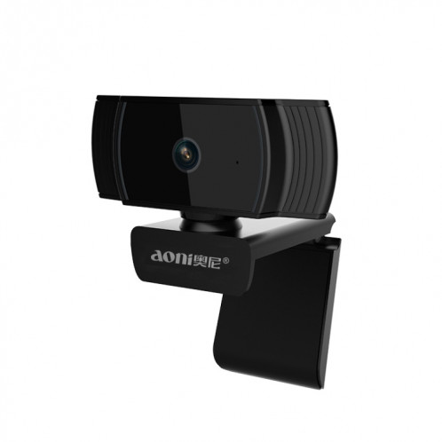 Aoni A20 FHD 1080P IPTV WebCam Téléconférence Enseignement Caméra de diffusion en direct avec microphone (Noir) SH918B1856-09