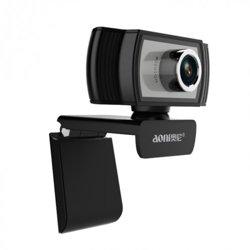 Aoni C33 Beauty FHD 1080P IPTV WebCam Teleconference Enseignement Caméra de diffusion en direct avec microphone, Plug-and-Play sans lecteur (Noir) SH919B1199-08
