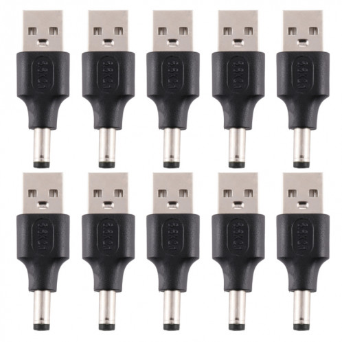 10 PCS 5,5 x 2,1 mm mâle à USB 2.0 mâle connecteur d'alimentation CC SH09251406-04