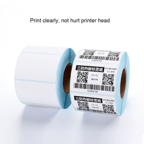 10 PCS 40x20x1500 papier d'étiquette de code à barres thermique auto-adhésif SH09401695-05
