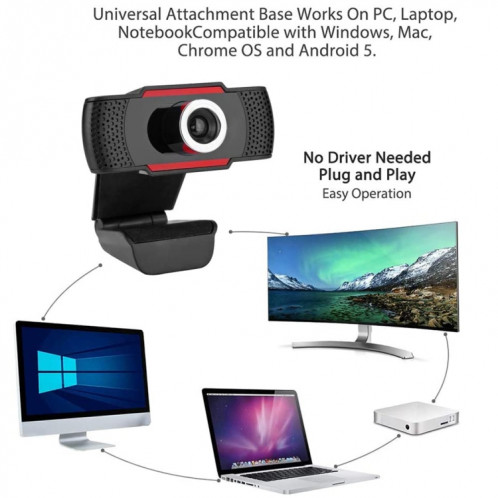 Webcam avec caméra A720 720P USB et microphone SH09441148-07