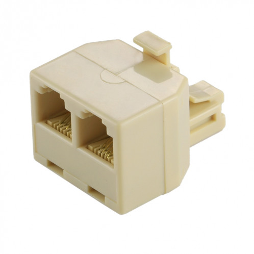 Adaptateur de connecteur d'extension de câble d'extension de téléphone de bureau de ports de RJ11 double SA1009657-05