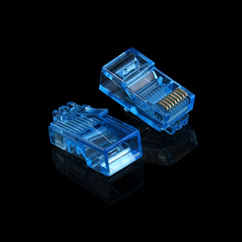 100 PCS Anpwoo Amp01 RJ45 Connecteur Fiche Modulaire (Bleu) S1010L1176-05