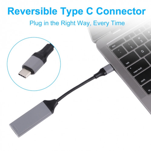 USB-C / TYPE-C 3.1 à HDMI 4KX2K HDTV Câble, Longueur du câble: 20 cm SH022H596-07