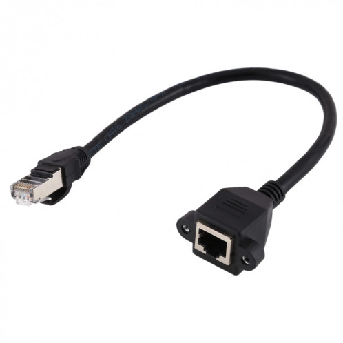 Câble d'extension de verrouillage à vis RJ45 femelle à mâle CAT6E, longueur: 0,3 m SH1027446-05