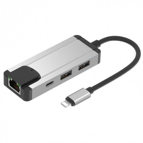 ANTEN 75002 8PIN TO RJ45 HUB Adaptateur USB 2.0 (argent) SO049S911-06