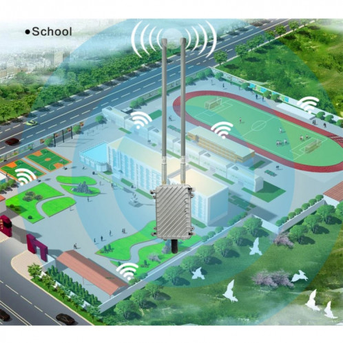 COMFAST CF-WA700 Pont réseau sans fil extérieur Qualcomm AR9341 300Mbps / s avec double antenne Adaptateur POE 48V et mode AP / Routeur, Fonction Classfication, 85 périphériques se connectant de manière synchrone SC11071905-019