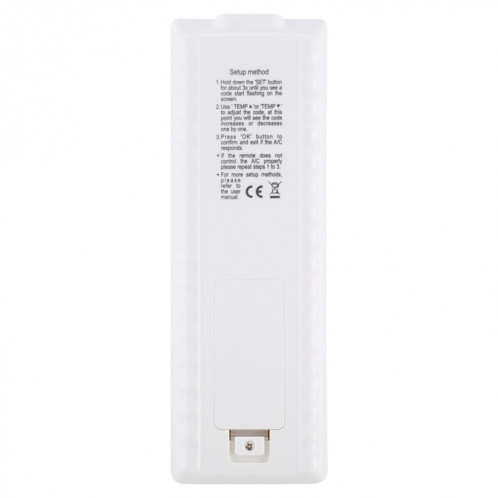 Chunghop K-2988E Télécommande universelle A / C avec lampe de poche SC1172612-09
