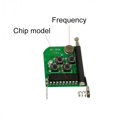 433MHz 3 + 1 Split sans fil 4 boutons télécommande voiture Type de copie émetteur de télécommande pour Hyundai / KIA SH11781731-07