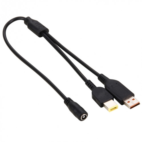 5.5x2.1mm Femelle à Lenovo YOGA 3 & Big Carré (Première Génération) Interfaces Homme Câble d'Alimentation pour Ordinateur Portable Lenovo, Longueur: environ 30cm S511871431-03