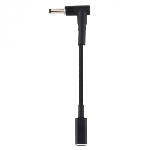 PD 100W 18.5-20V 4.0 x 1.7mm coude vers adaptateur USB-C / Type-C Câble tresse en nylon SH11911928-05