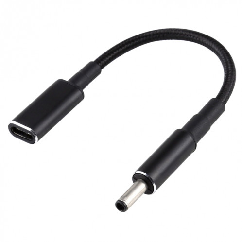 PD 100W 18,5-20V 4,5 x 0,6 mm vers adaptateur USB-C / Type-C Câble tresse en nylon pour Dell SH1197134-05