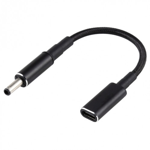 PD 100W 18,5-20V 4,5 x 0,6 mm vers adaptateur USB-C / Type-C Câble tresse en nylon pour Dell SH1197134-05