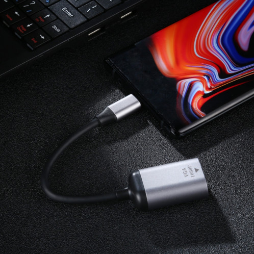 Câble adaptateur de connexion 1080P VGA femelle vers type C / USB-C mâle SH1216219-06