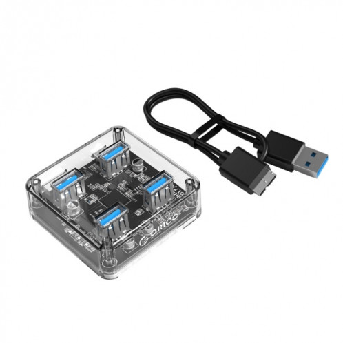 ORICO MH4U-100 USB 3.0 bureau transparent avec câble micro USB de 100 cm SO1222688-014