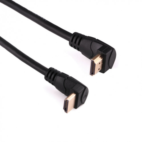 1.8m 4K * 2K HDMI 2.0 version à grande vitesse 90 degrés angle droit HDMI mâle à 90 degrés angle droit HDMI mâle câble avec Ethernet SH12551049-04