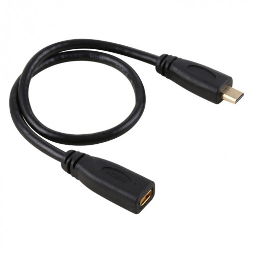 Câble d'adaptateur de connecteur femelle à mâle plaqué or de 30 cm 1080p micro vers femelle SH13911715-04