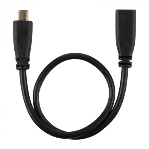 Câble d'adaptateur de connecteur femelle à mâle plaqué or de 30 cm 1080p micro vers femelle SH13911715-04
