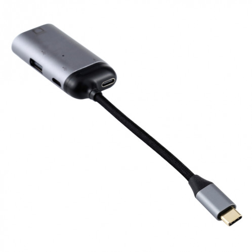 Type-C / USB-C Mâle à RJ45 Femme + Type-C / USB-C Femme + USB Adaptateur femelle convertisseur SH1427506-07