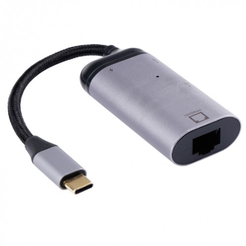 Type-C / USB-C Mâle à RJ45 Femme + Type-C / USB-C Femme + USB Adaptateur femelle convertisseur SH1427506-07