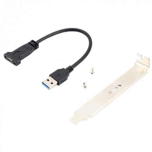 USB-C / Type-C Femme to USB 3.0 Câble de châssis d'extension de l'ordinateur mâle avec déflecteur SH1439216-05