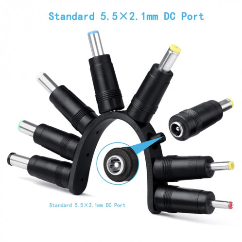 Cordon d'alimentation 12 en 1 DC Câble d'alimentation USB Multi-fonction Câble de charge USB (noir) SH15131354-07