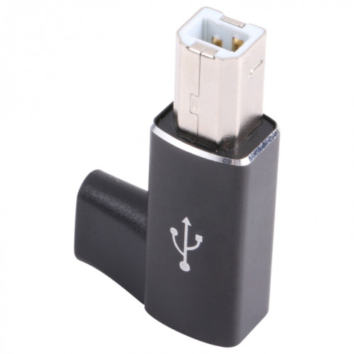 USB-C / TYPE C femelle à l'adaptateur masculin MIDI USB 2.0 B pour instrument électronique / imprimante / scanner / piano (noir) SH514B1403-07