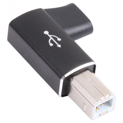 USB-C / TYPE C femelle à l'adaptateur masculin MIDI USB 2.0 B pour instrument électronique / imprimante / scanner / piano (noir) SH514B1403-07