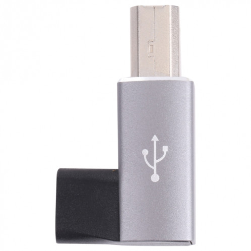 USB-C / Type C femelle à l'adaptateur masculin MIDI USB 2.0 B pour instrument électronique / imprimante / scanner / piano (gris) SH514H1054-07