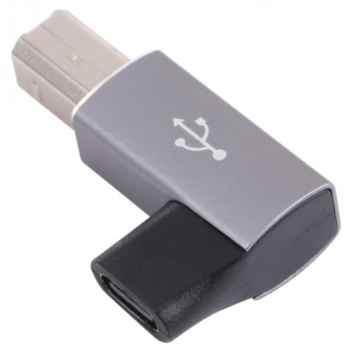 USB-C / Type C femelle à l'adaptateur masculin MIDI USB 2.0 B pour instrument électronique / imprimante / scanner / piano (gris) SH514H1054-07
