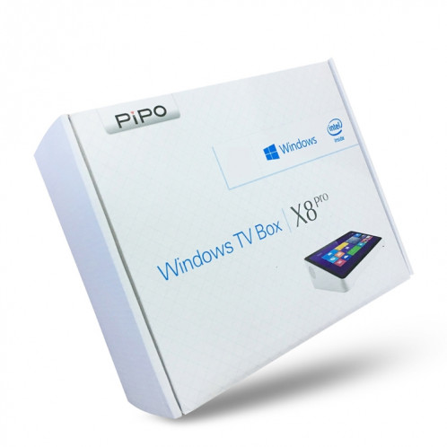PiPo X8 Pro Style Box TV Mini PC, 2 Go + 32 Go, 7 pouces Windows 10 et Android 5.1, Intel Cherry Trail X5-Z8350 Quad Core, carte TF de soutien / Bluetooth / WiFi / LAN / HDMI, prise US / UE SP1565367-015