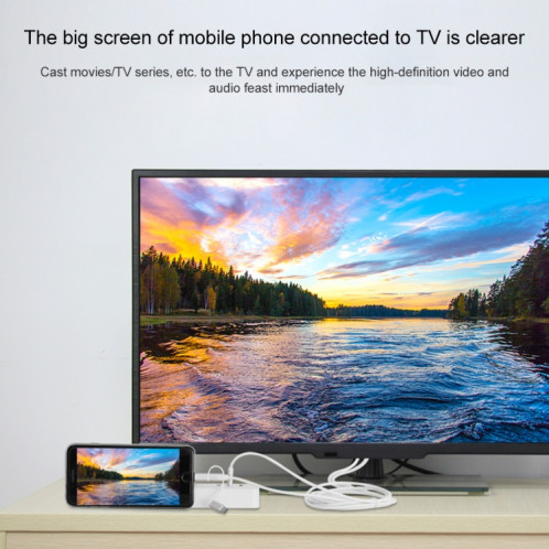 ONTEN OTN-7537A 3 en 1 1080P Mobile HD Screen Player Câble d'adaptateur (gris) SO602H726-08