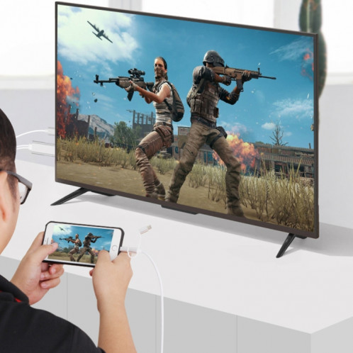 ONTEN OTN-7537A 3 en 1 1080P Mobile HD Screen Player Câble d'adaptateur (argent) SO602S374-08