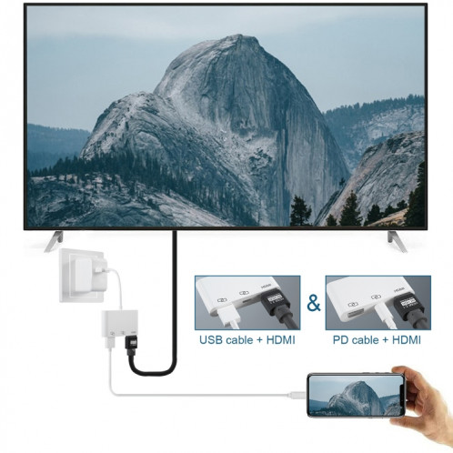 THT-020-1 USB à l'adaptateur d'écran d'affichage HDMI SH16041228-08