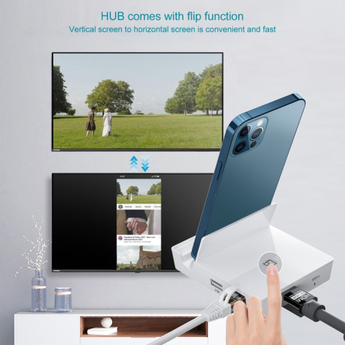 THT-020-1 Convertisseur d'écran HD multifonctionnel HD avec fonction de carte réseau et base de charge SH1606840-07