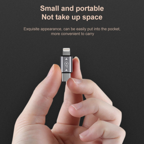 USB-C / TYPE-C Homme à 8 broches Chargement mâle + Transmission de données + adaptateur OTG SH16401232-07