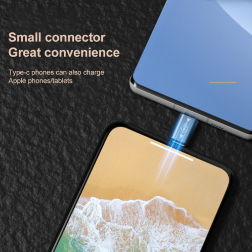 USB-C / TYPE-C female à 8 broches Chargement féminine + transmission de données + adaptateur OTG SH16411780-05