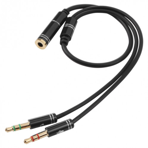Câble d'adaptateur mâle de 3,5 mm à 2 x 3,5 mm (noir) SH651B1187-06