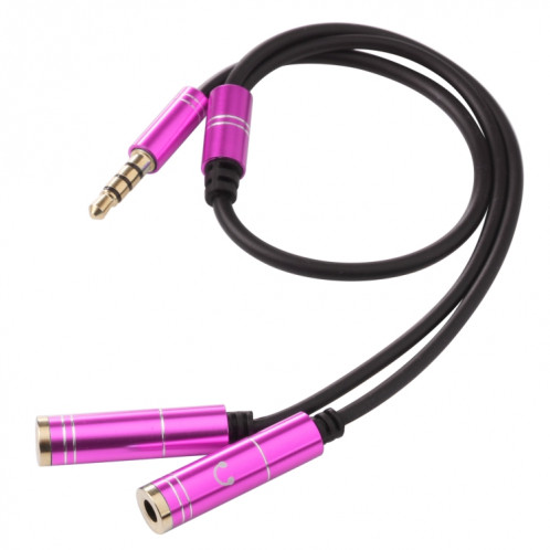 Câble adaptateur mâle de 2 x 3,5 mm à 3,5 mm (rouge rose) SH52RR517-06