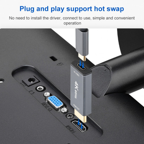 USB 3.1 Adaptateur mâle de type-C / USB-C femelle à HDMI SH6615302-07