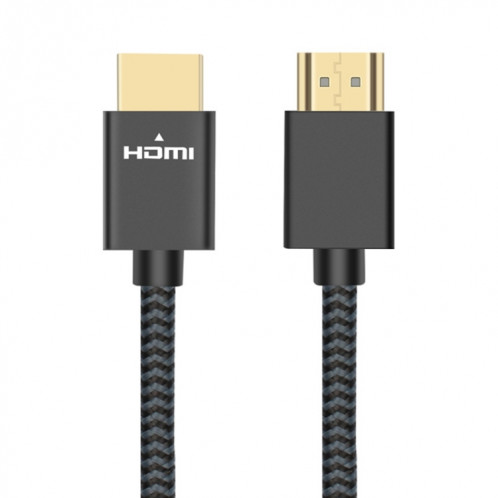 Tête plaquée or ult-unite HDMI 2.0 Homme à câble tressé en nylon mâle, longueur de câble: 2m (noir) SU675B69-06