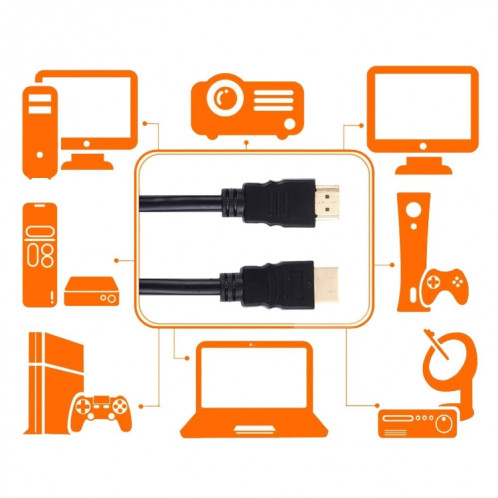 15m 1920x1080P Adaptateur de connecteur de câble HDMI vers HDMI version 1.4 SH70041698-08
