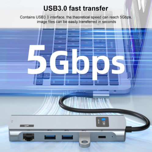 Adaptateur HUB pour Station d'accueil intelligente Z261, coude 12 en 1 USB-C/Type-C vers USB MST SH17691737-011