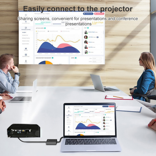 Convertisseur femelle HDCO-VGAM2 1080P VGA mâle à HDMI avec câble audio de 3,5 mm SH17841409-07